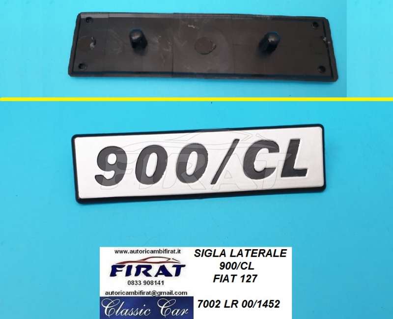 SIGLA LATERALE FIAT 127 900 CL (7002)
